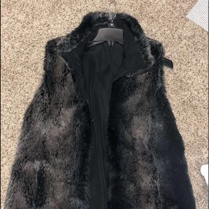 reverseable faux fur coat